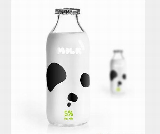 清新可爱的牛奶包装佳作欣赏6